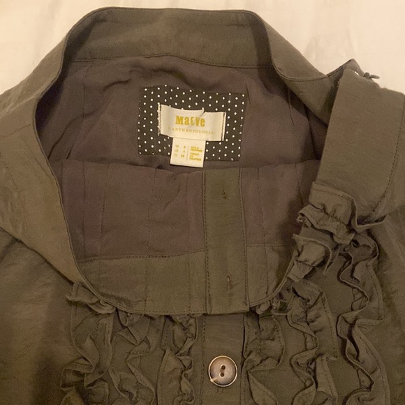 Maeve green Ruffle Midi-skirt - Picture 3 of 4